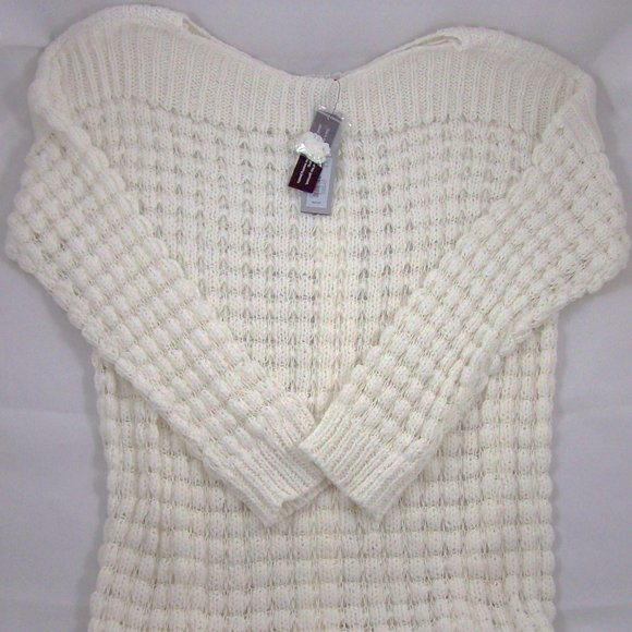 Apt. 9 Ivory Open-Stitch Sweater - Picture 2 of 5